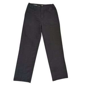 Dickies Men's Wide Leg Pants Size 14 Black Elastic Waist Relaxed Fit